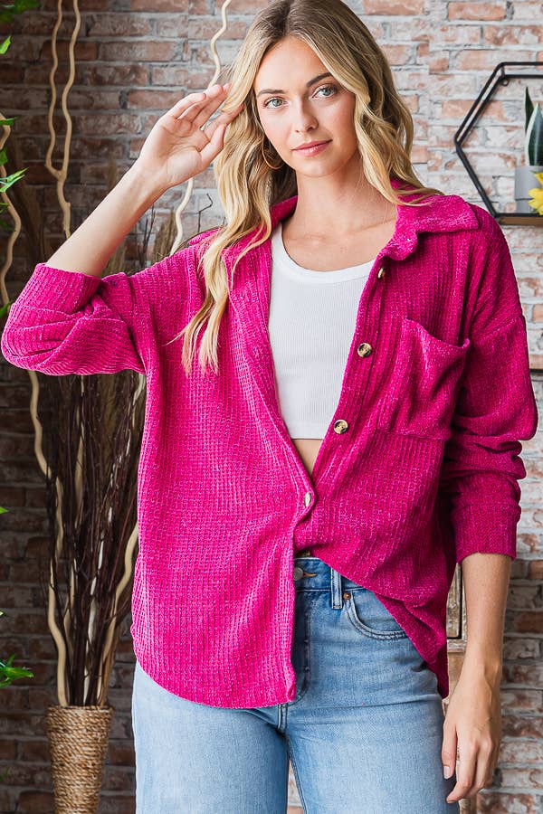 Chenille Shacket Chenille Shacket