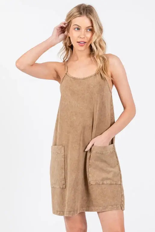 Garment Dye Cami Dress - D40854P