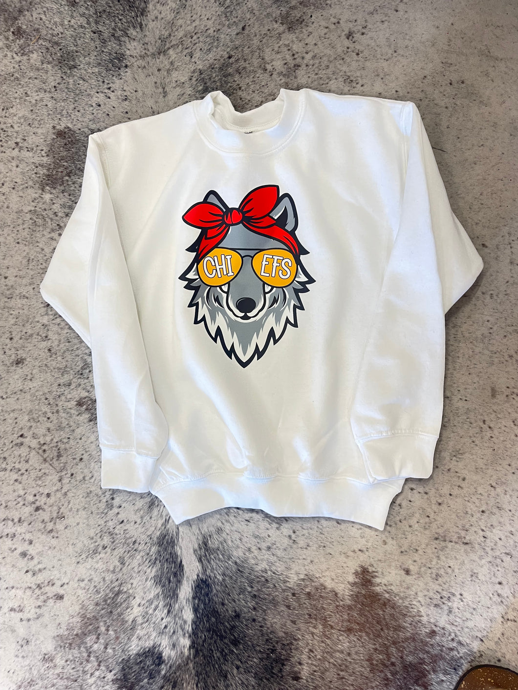 KIDS Chiefs KC WOLFE w/headband Sweatshirt