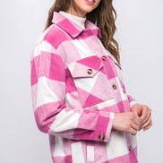 Plaid Sherpa Lined Shacket
