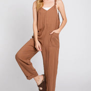 Front Pocketed Jumpsuit