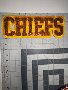 Chiefs Sequin X-Large Patch