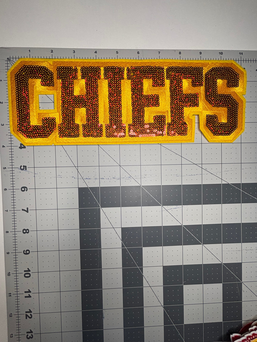 Chiefs Sequin X-Large Patch