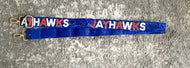 Kansas Jayhawks Adjustable Sequin and Bead Purse Strap