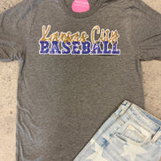 Kansas City Baseball Royals Tee w/Sequin Patch