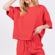 Ribbed Knit Lounge Top ONLY