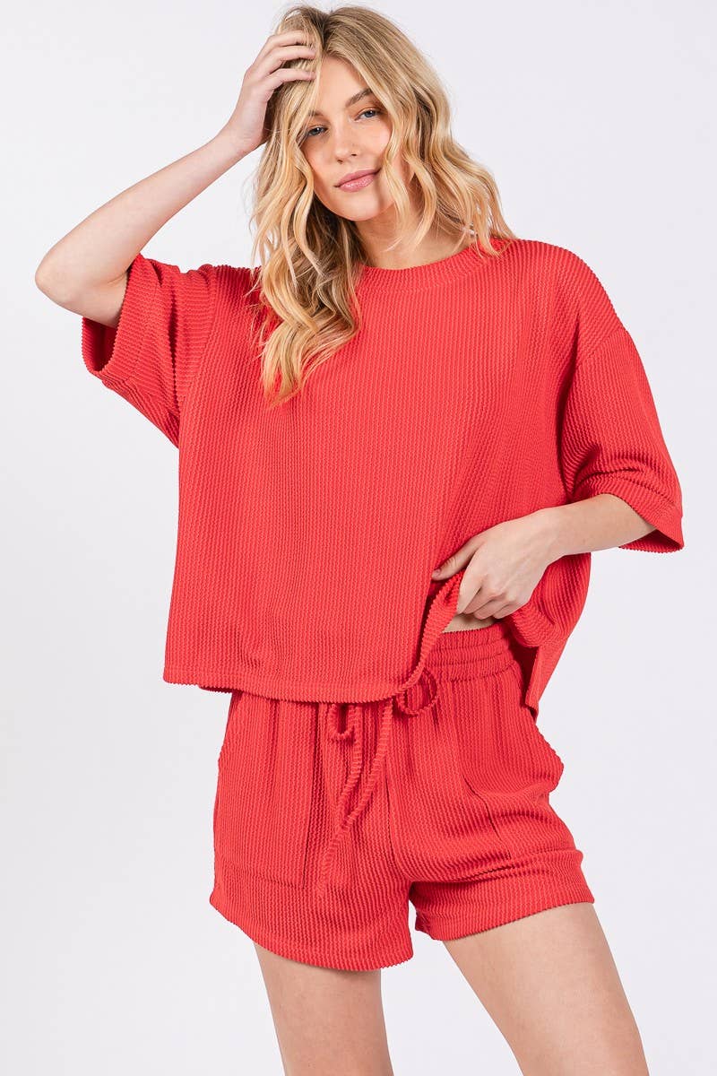 Ribbed Knit Lounge Top ONLY