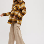 Button Down Flannel Shacket