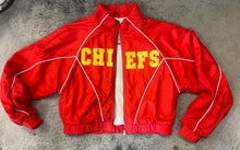 Load image into Gallery viewer, CHIEFS Sherpa Lined Cropped Jacket
