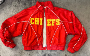 CHIEFS Sherpa Lined Cropped Jacket