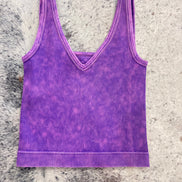 Reversible Neckline Cropped Tank