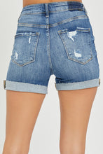 Load image into Gallery viewer, RISEN High Rise Distressed Shorts
