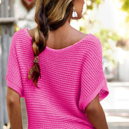 Knit Short Sleeve Sweater