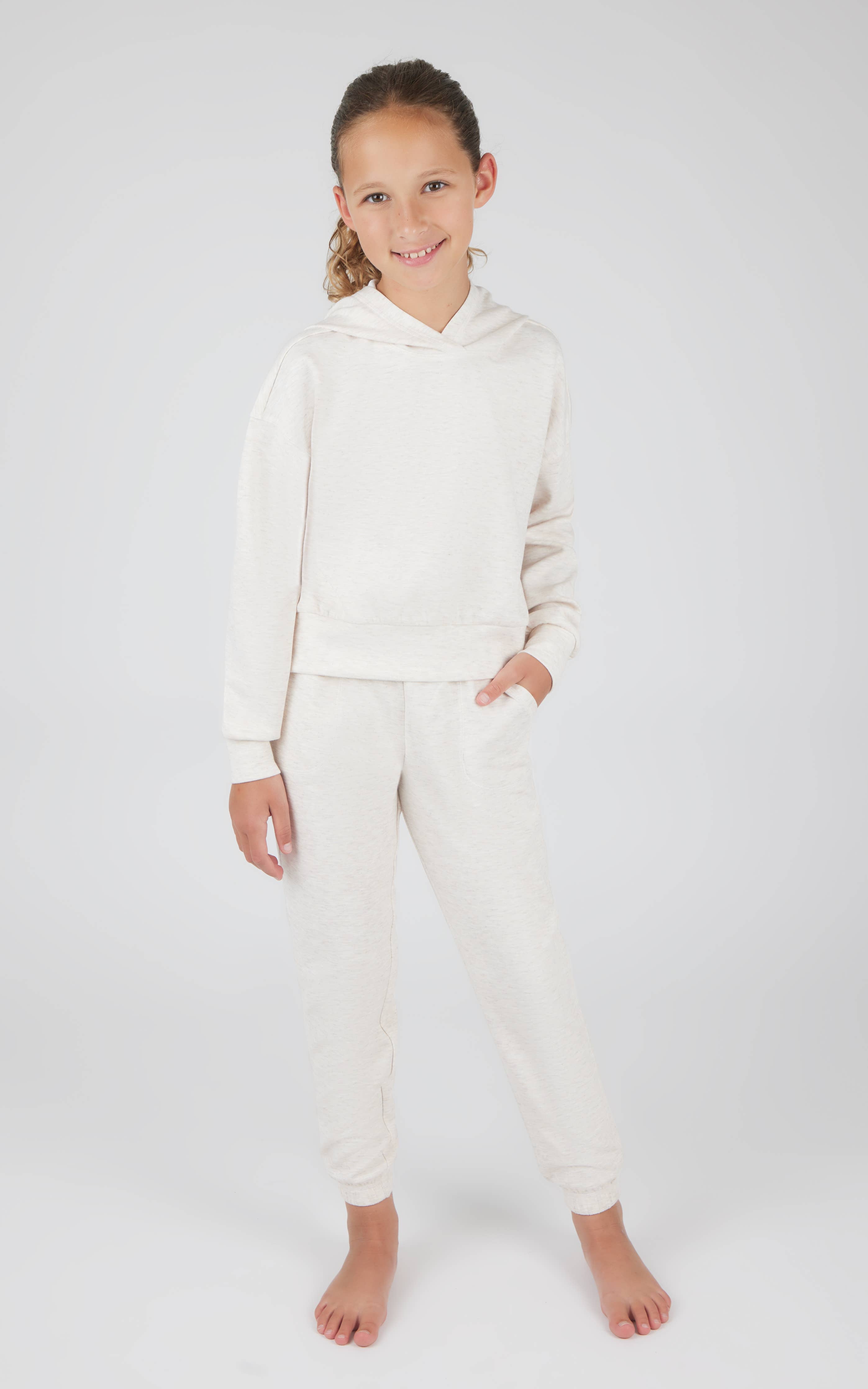 Girls Scuba Pullover Hoodie and Jogger Set
