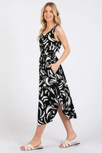 Load image into Gallery viewer, U-neck Back Surplice With Tie Detailed Midi Dress -ND40929B
