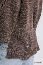 Load image into Gallery viewer, Ash Brown Distressed Sweater
