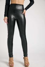 Load image into Gallery viewer, Faux Leather Capri Leggings
