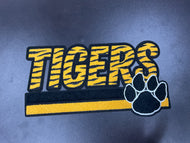Tigers w/Paw Chenille X-Large Patch