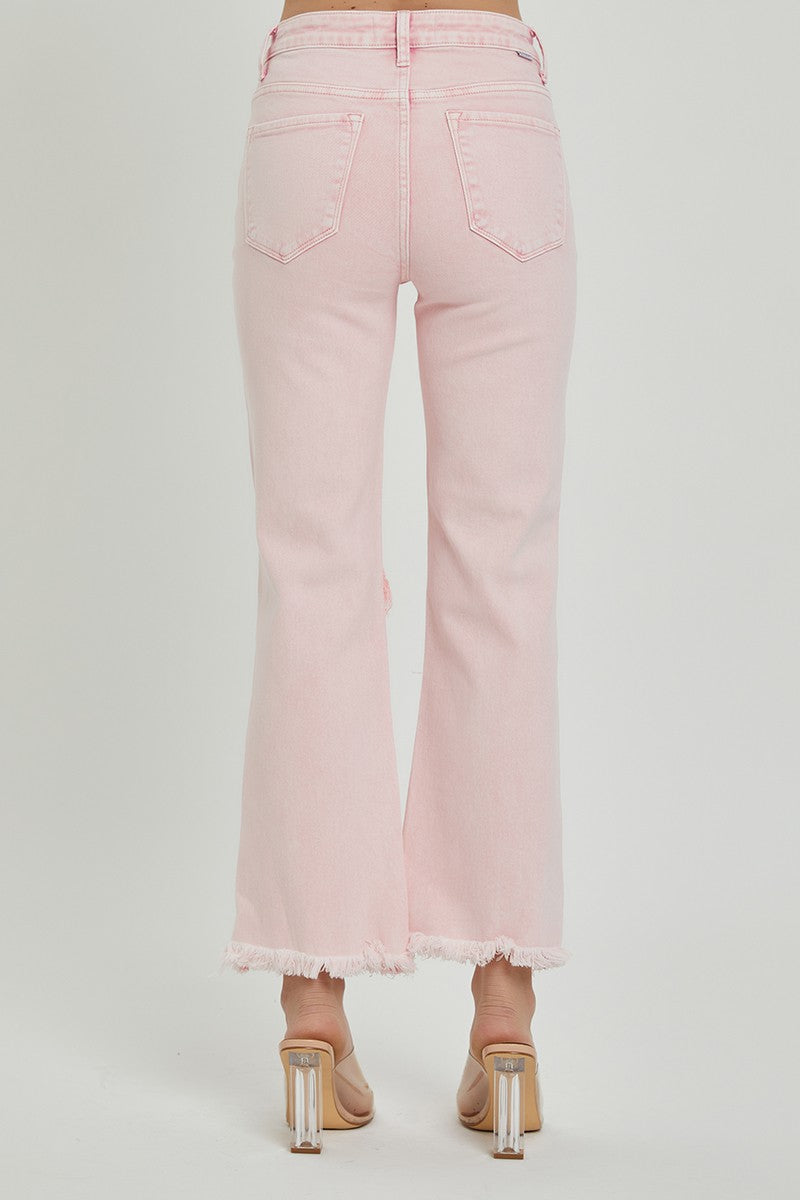 RISEN High Rise Cropped Denim