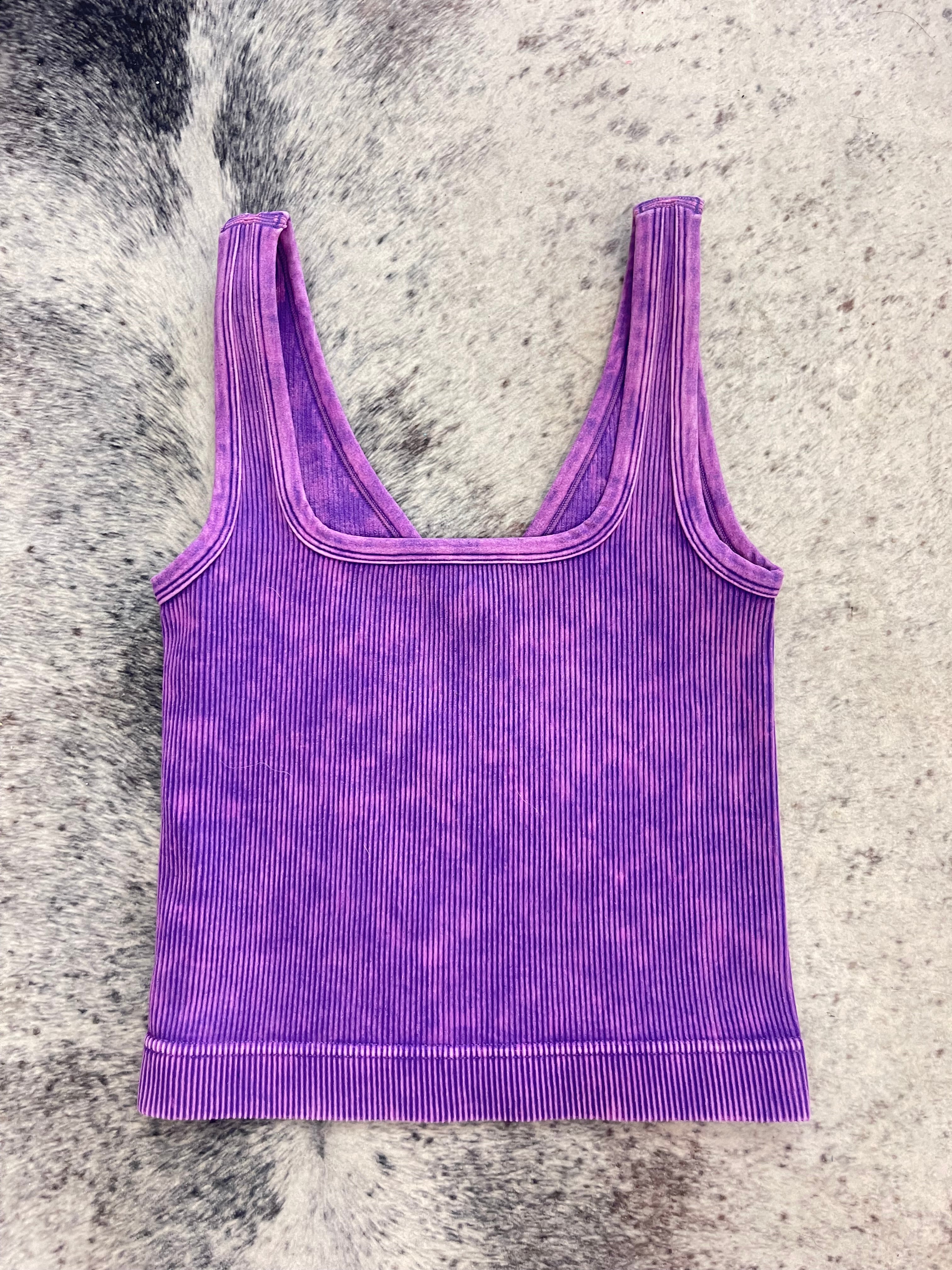 Reversible Neckline Cropped Tank