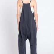 Terry Cloth jumpsuit with front patch pockets
