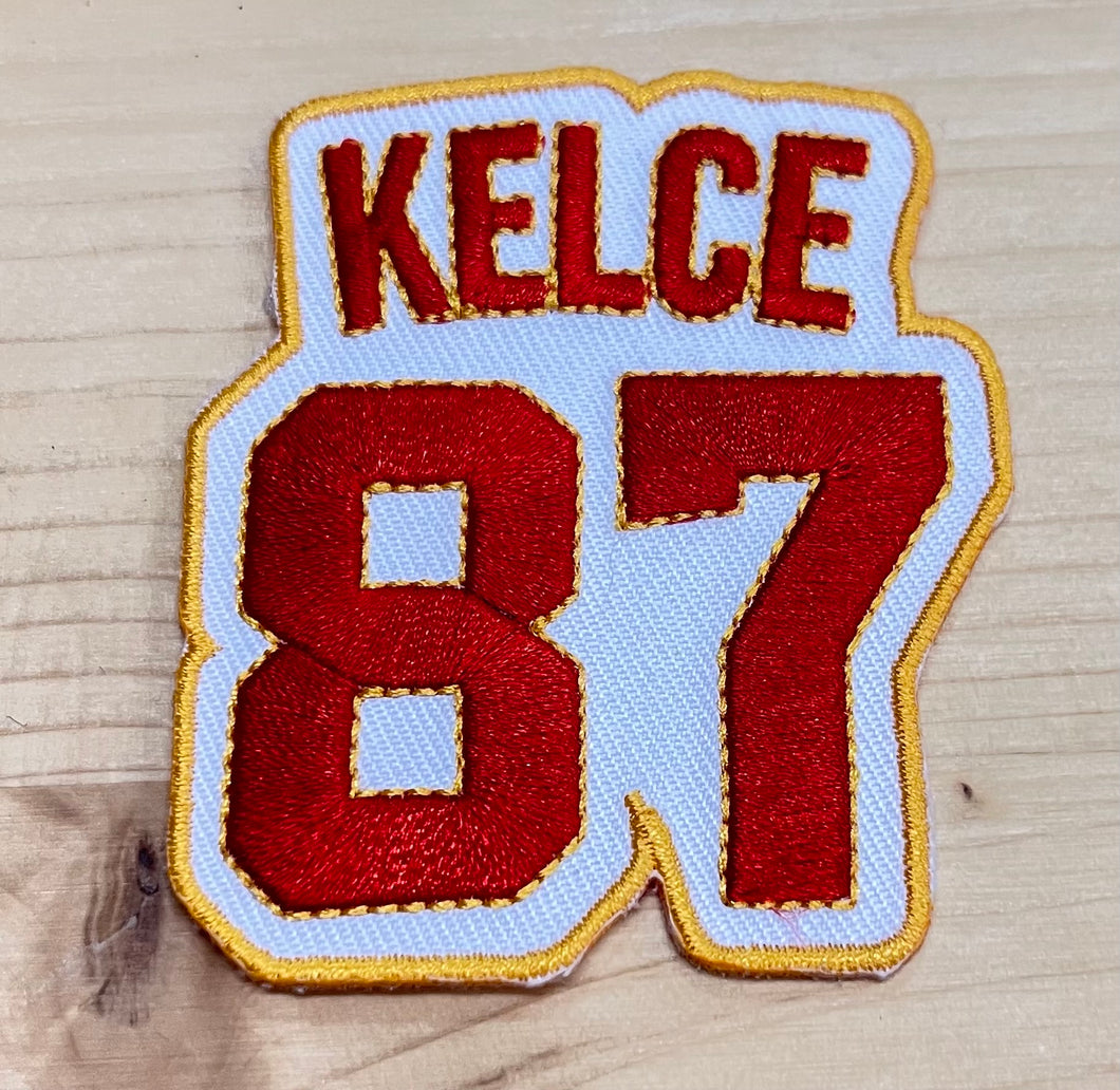 87 Kelce Iron-On Patch