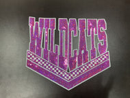 Wildcats Varsity Sequin X-Large Patch