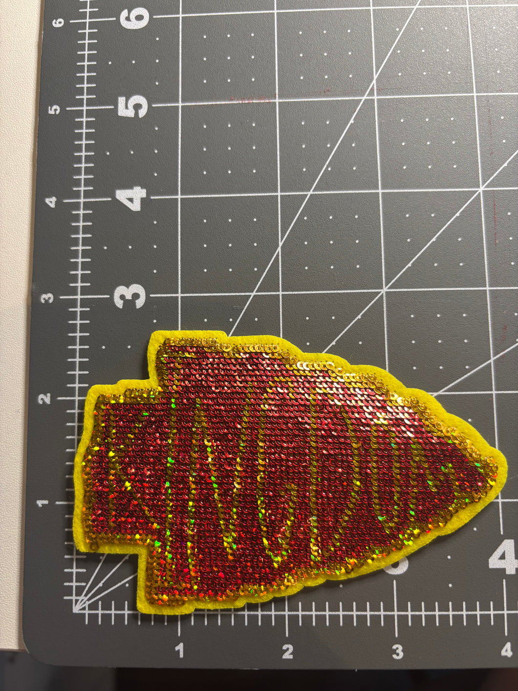 Sequin Kingdom Arrowhead Patch