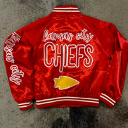 KIDS CHIEFS Satin Bomber Jacket