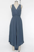 Load image into Gallery viewer, Sleeveless Jumpsuit w/Waist Smocking (Denim)
