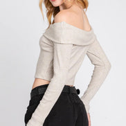 Off Shoulder Crop Top