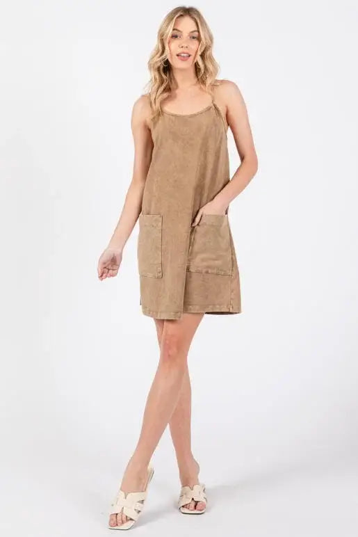 Garment Dye Cami Dress - D40854P