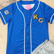 Royals Baseball Jersey w/Sequin Patches