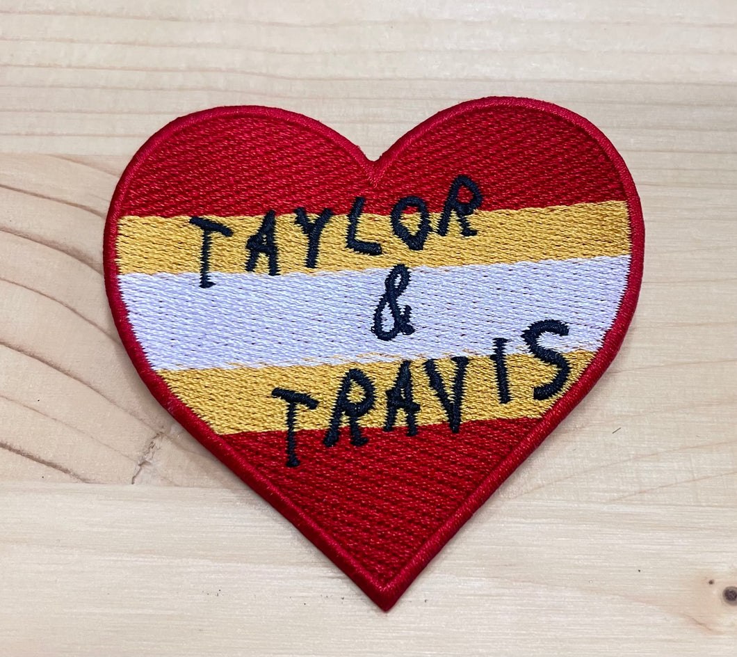 Travis + Taylor Iron-On Patch