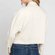 Button Up Cropped Jacket
