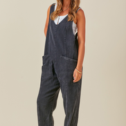 Washed Denim Overall Jumper