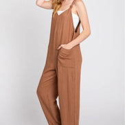 Front Pocketed Jumpsuit