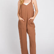 Front Pocketed Jumpsuit