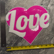 Sequin Heart Love X-Large Patch (Valentine’s Collection)