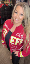 Load image into Gallery viewer, Zip-Up Chiefs Sweater
