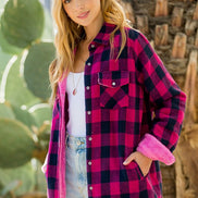 Buffalo Plaid Sherpa Lined Coat
