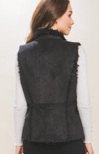 Load image into Gallery viewer, Suede Vest with Faux Fur Lining

