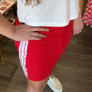 GAME DAY Knit Skort with Reverse Side Stitching