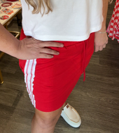 GAME DAY Knit Skort with Reverse Side Stitching