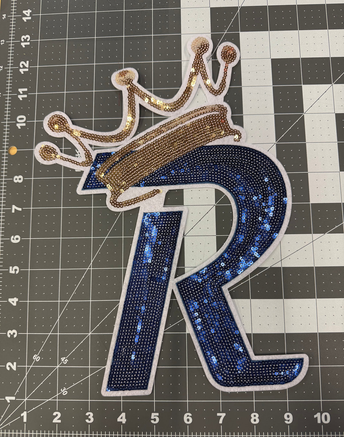 Royals Crown Sequin X-Large Patch
