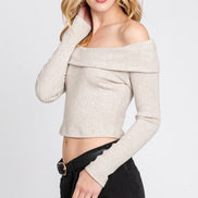 Off Shoulder Crop Top