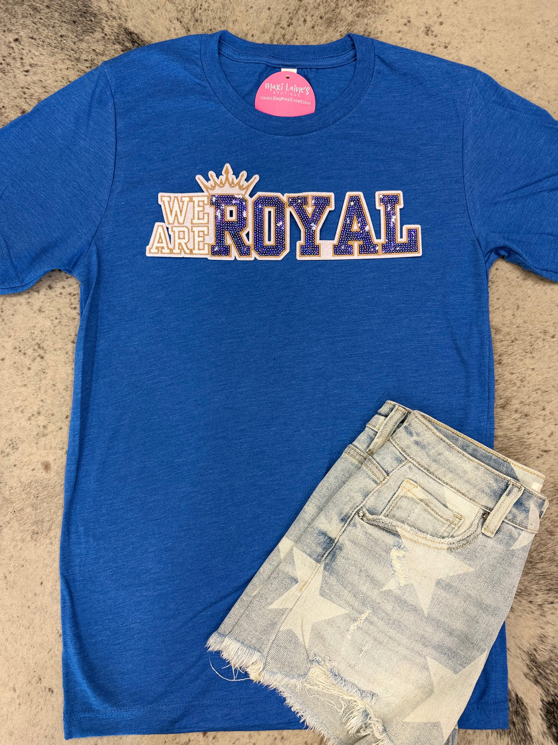 We Are Royals Tee w/Sequin Patch
