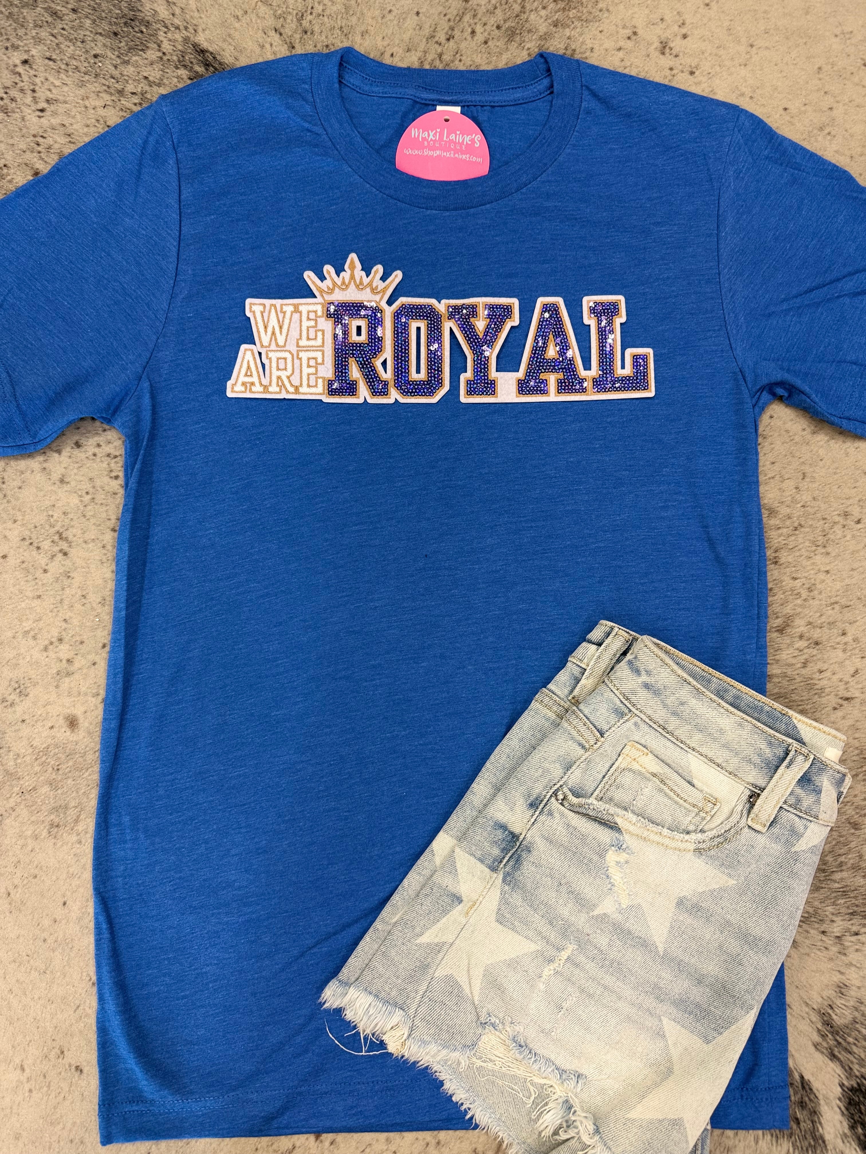 We Are Royals Tee w/Sequin Patch