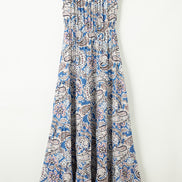 Boho Paisley Off Shoulder Dress