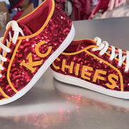 KC Red Sequin Game Day Sneakers | PREORDER